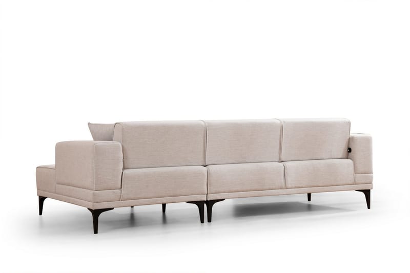 Naoko Bäddsoffa med divan - Beige - Möbler - Soffa - Bäddsoffa - Bäddsoffa divan