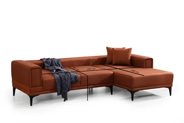 Naoko Bäddsoffa med divan - Röd - Möbler - Soffa - Bäddsoffa - Bäddsoffa divan