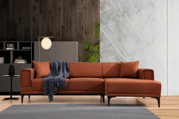 Naoko Bäddsoffa med divan - Röd - Möbler - Soffa - Bäddsoffa - Bäddsoffa divan