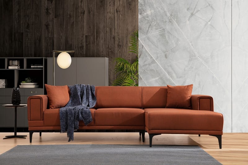 Naoko Bäddsoffa med divan - Röd - Möbler - Soffa - Bäddsoffa - Bäddsoffa divan