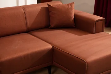 Naoko Bäddsoffa med divan - Röd - Möbler - Soffa - Bäddsoffa - Bäddsoffa divan