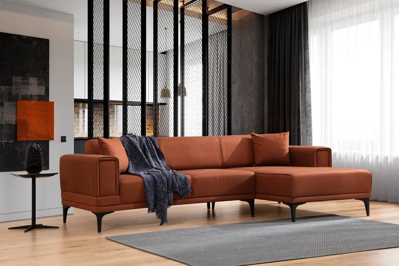 Naoko Bäddsoffa med divan - Röd - Möbler - Soffa - Bäddsoffa - Bäddsoffa divan