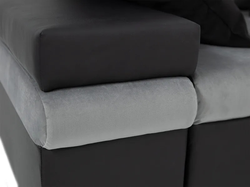 Naoma 4-sits Bäddsoffa divan höger med förvaring - svart - Möbler - Soffa - Bäddsoffa - Bäddsoffa divan
