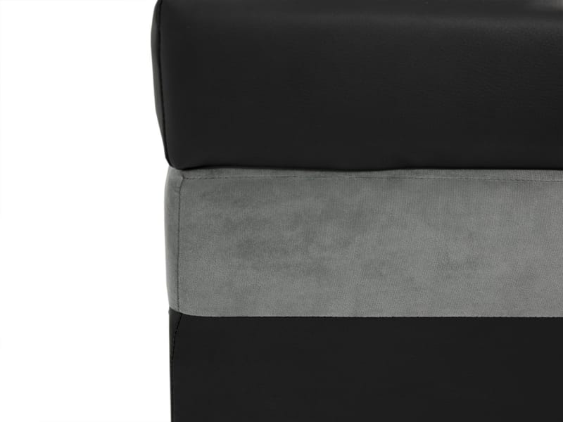 Naoma 4-sits Bäddsoffa divan höger med förvaring - svart - Möbler - Soffa - Bäddsoffa - Bäddsoffa divan