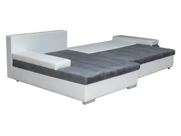Naoma 4-sits Bäddsoffa divan höger med förvaring - svart - Möbler - Soffa - Bäddsoffa - Bäddsoffa divan