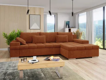 Naoma 4-sits Bäddsoffa divan höger med förvaring - Möbler - Soffa - Bäddsoffa - Bäddsoffa divan