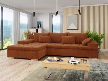 Naoma 4-sits Bäddsoffa divan vänster med förvaring - Möbler - Soffa - Bäddsoffa - Hörnbäddsoffa