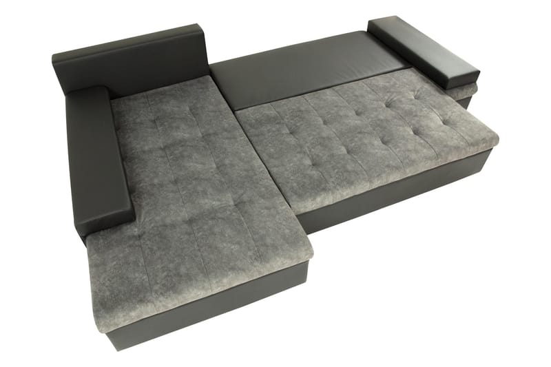 Naoma Bäddsoffa m. Divan 3-sits - Svart/Brun - Möbler - Soffa - Bäddsoffa - Bäddsoffa divan