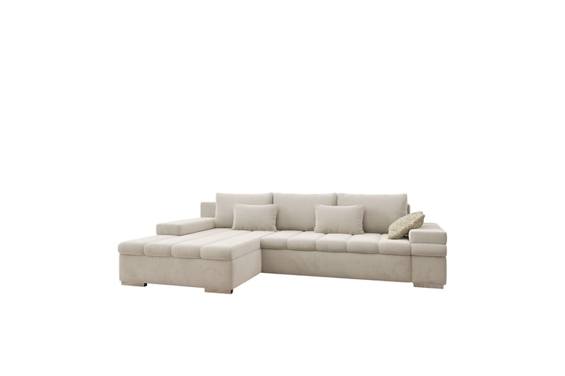 Naoma Bäddsoffa med Divan 4-sits - Beige - Möbler - Soffa - Bäddsoffa - Bäddsoffa divan