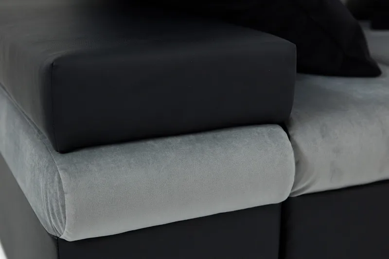 Naoma Divanbäddsoffa 310x175x83 cm - Grå - Möbler - Soffa - Bäddsoffa - Bäddsoffa längsbäddad