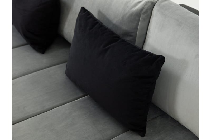 Naoma Divanbäddsoffa 310x175x83 cm - Grå - Möbler - Soffa - Bäddsoffa - Bäddsoffa längsbäddad