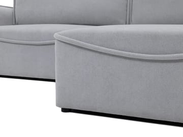 Navrel 3-sits Bäddsoffa med Divan och förvaring - Ljusgrå - Möbler - Soffa - Bäddsoffa - Hörnbäddsoffa