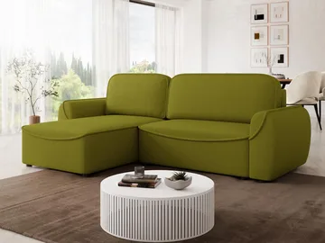 Navrel 3-sits Bäddsoffa med Divan och förvaring - Oliv - Möbler - Soffa - Bäddsoffa - Hörnbäddsoffa