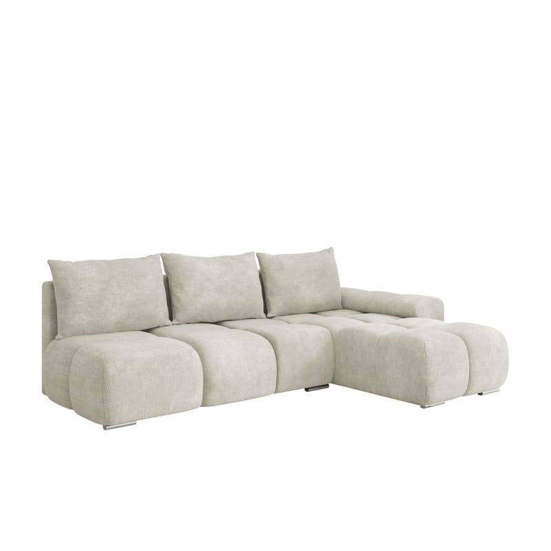 Nessa 4-sits Bäddsoffa divan höger med förvaring, beige