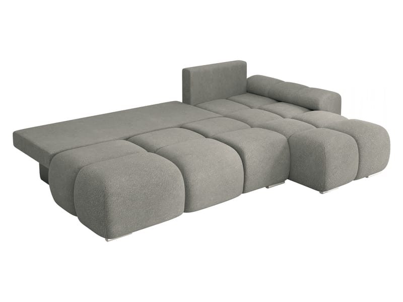 Nessa 4-sits Bäddsoffa divan vänster med förvaring - grå - Möbler - Soffa - Bäddsoffa - Hörnbäddsoffa