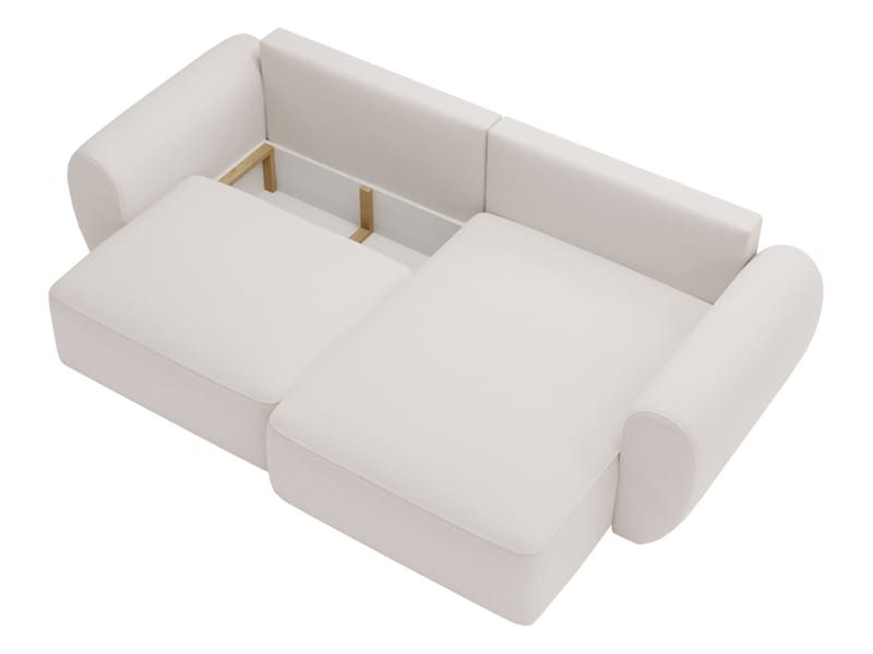 Osvar 3-sits Bäddsoffa med Divan Höger och Förvaring - Grå - Möbler - Soffa - Bäddsoffa - Hörnbäddsoffa