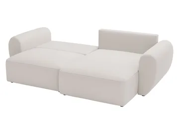 Osvar 3-sits Bäddsoffa med Divan Höger och Förvaring - Vit - Möbler - Soffa - Bäddsoffa - Hörnbäddsoffa