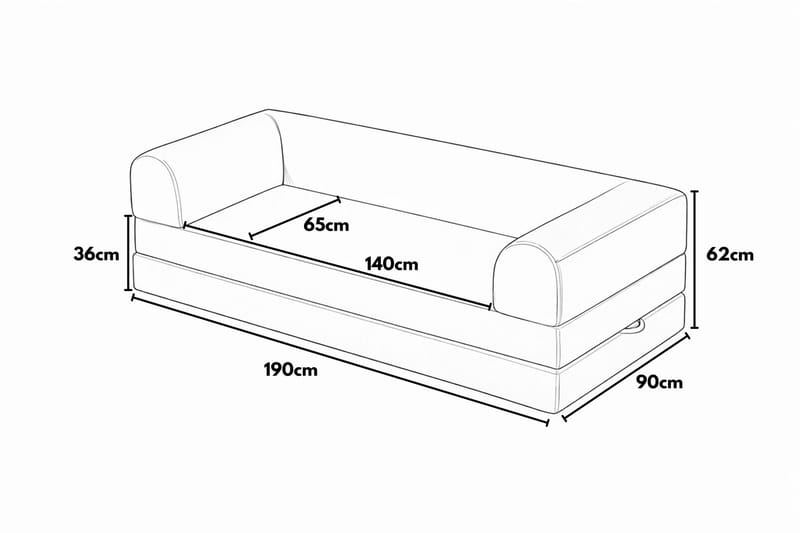 Pento 3-sits Bäddsoffa - Möbler - Soffa - Bäddsoffa - 3 sits bäddsoffa