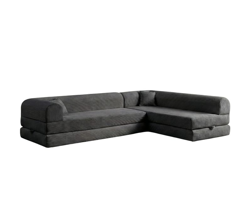 Pento 4-sits Hörnbäddsoffa, Antracit