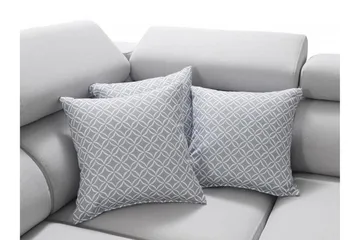 Perseo Divanbäddsoffa 358x282x95 cm LED-belysning - Grå/Vit - Möbler - Soffa - Bäddsoffa - Bäddsoffa längsbäddad