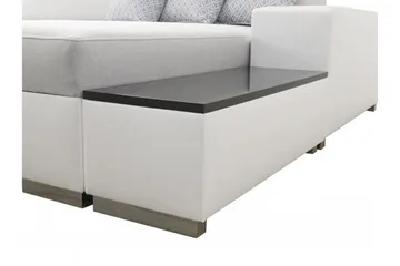 Perseo Divanbäddsoffa 358x282x95 cm LED-belysning - Grå/Vit - Möbler - Soffa - Bäddsoffa - Bäddsoffa längsbäddad