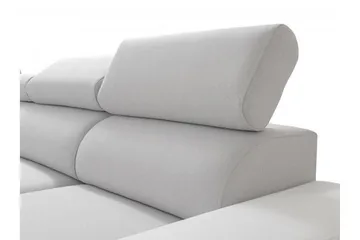 Perseo Divanbäddsoffa 358x282x95 cm LED-belysning - Grå/Vit - Möbler - Soffa - Bäddsoffa - Bäddsoffa längsbäddad