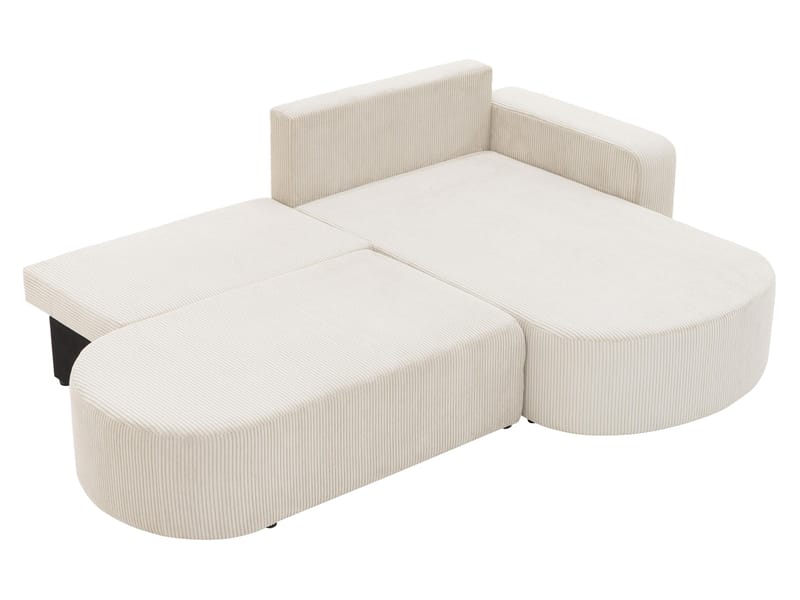 Pryda 4-sits Bäddsoffa divan höger med förvaring - brun - Möbler - Soffa - Bäddsoffa - Hörnbäddsoffa
