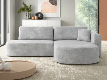 Pryda 4-sits Bäddsoffa divan höger med förvaring - grå - Möbler - Soffa - Bäddsoffa - Bäddsoffa divan