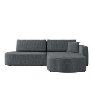 Pryda 4-sits Bäddsoffa divan höger med förvaring