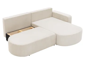 Pryda 4-sits Bäddsoffa divan höger med förvaring - svart - Möbler - Soffa - Bäddsoffa - Hörnbäddsoffa