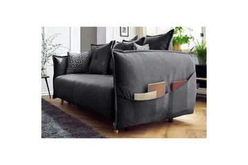 Puffin Bäddsoffa 3-sits - Antracit - Möbler - Soffa - Bäddsoffa - 3 sits bäddsoffa