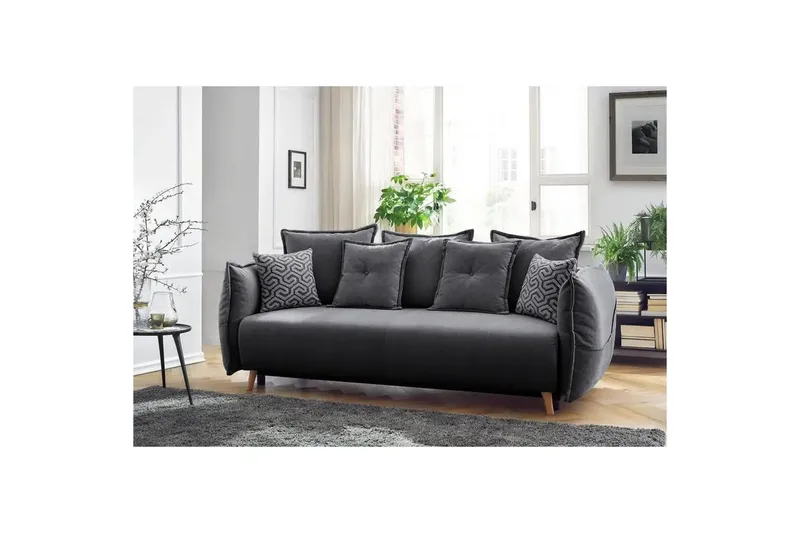 Puffin Bäddsoffa 3-sits - Antracit - Möbler - Soffa - Bäddsoffa - 3 sits bäddsoffa