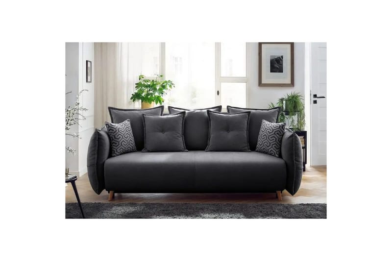 Puffin Bäddsoffa 3-sits - Antracit - Möbler - Soffa - Bäddsoffa - 3 sits bäddsoffa