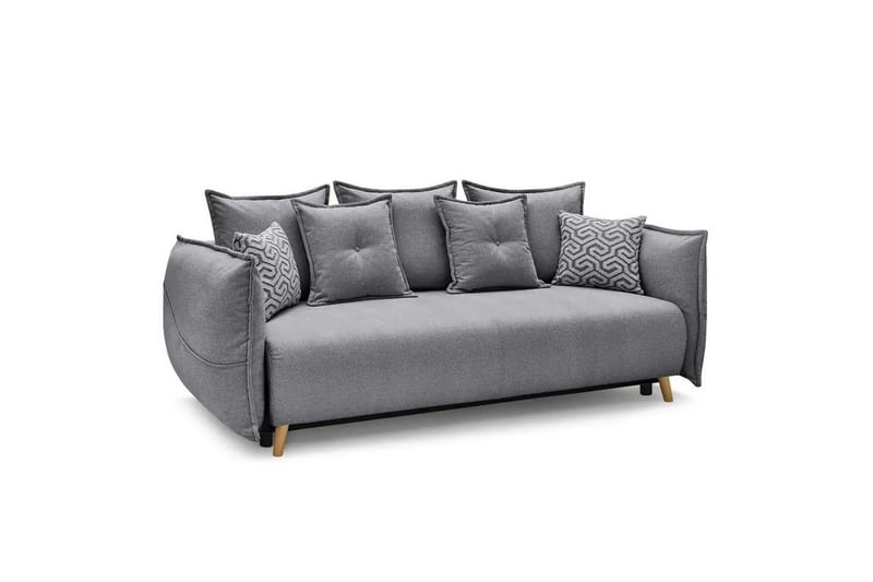 Puffin Bäddsoffa 3-sits - Grå - Möbler - Soffa - Bäddsoffa - 3 sits bäddsoffa