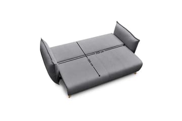 Puffin Bäddsoffa 3-sits - Grå - Möbler - Soffa - Bäddsoffa - 3 sits bäddsoffa