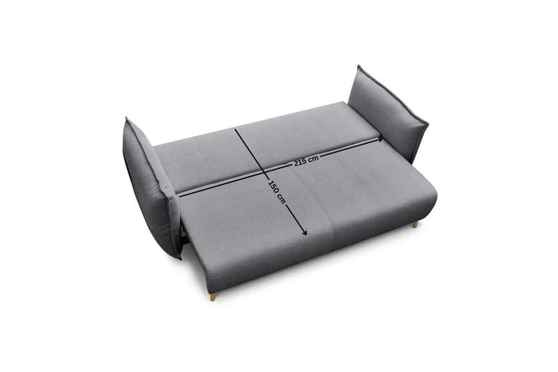 Puffin Bäddsoffa 3-sits - Grå - Möbler - Soffa - Bäddsoffa - 3 sits bäddsoffa