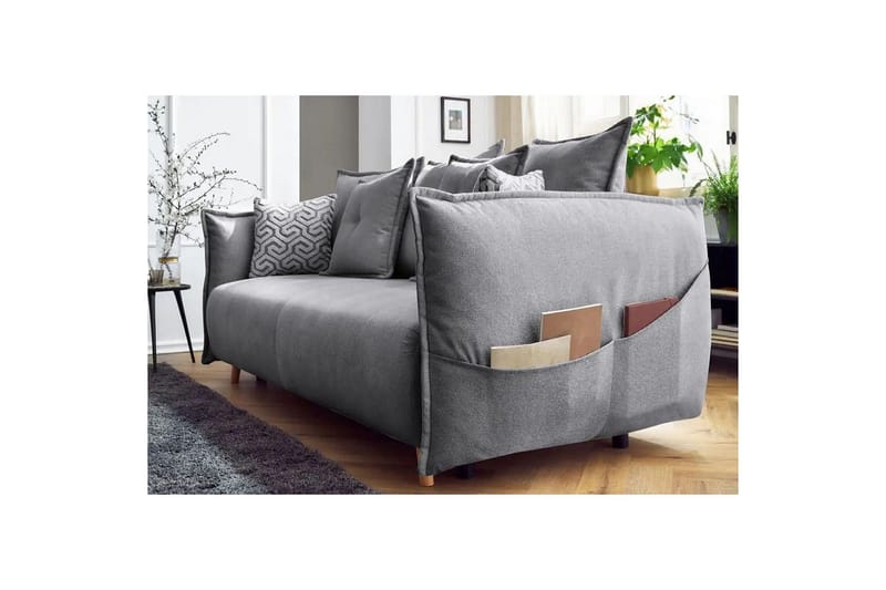 Puffin Bäddsoffa 3-sits - Grå - Möbler - Soffa - Bäddsoffa - 3 sits bäddsoffa