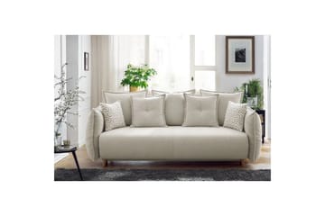 Puffin Bäddsoffa 3-sits - Krämvit - Möbler - Soffa - Bäddsoffa - 3 sits bäddsoffa