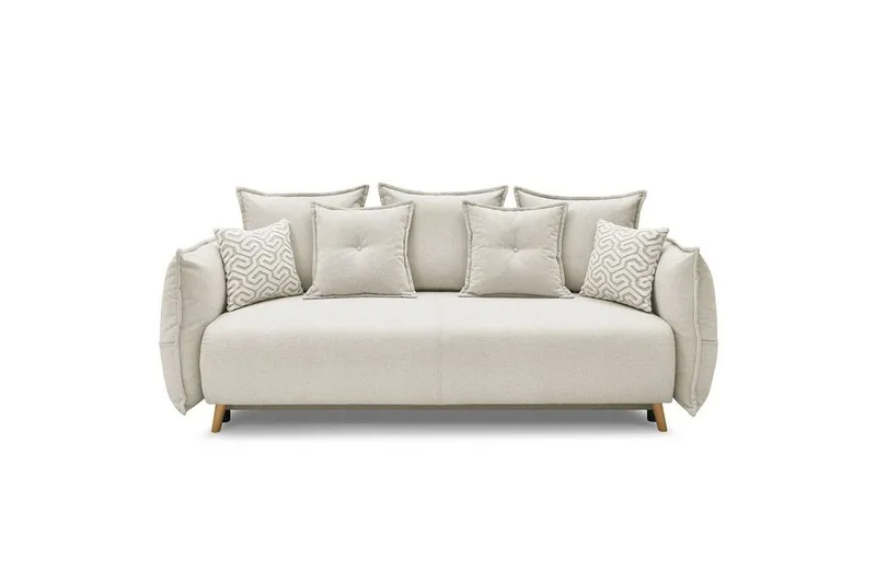 Puffin Bäddsoffa 3-sits, Krämvit