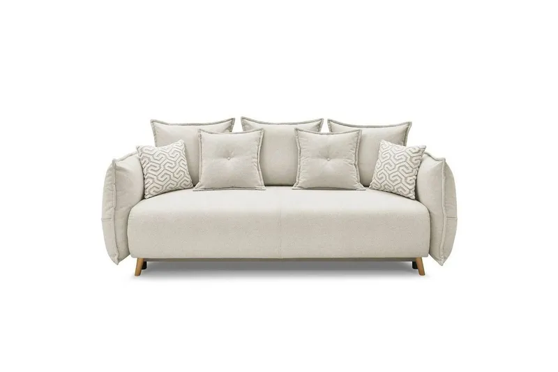 Puffin Bäddsoffa 3-sits, Krämvit