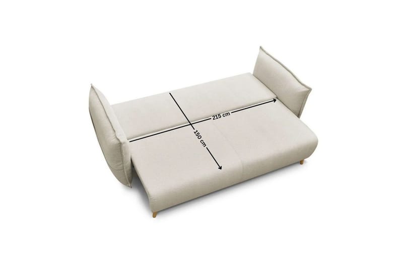 Puffin Bäddsoffa 3-sits - Krämvit - Möbler - Soffa - Bäddsoffa - 3 sits bäddsoffa