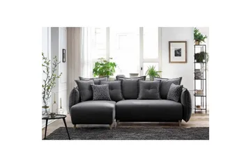 Puffin Bäddsoffa med Divan 3-sits - Antracit - Möbler - Soffa - Bäddsoffa - Bäddsoffa divan