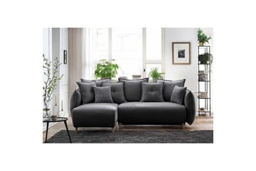 Puffin Bäddsoffa med Divan 3-sits - Antracit - Möbler - Soffa - Bäddsoffa - Bäddsoffa divan