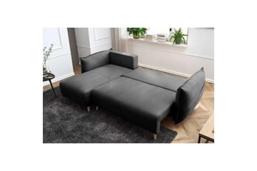 Puffin Bäddsoffa med Divan 3-sits - Antracit - Möbler - Soffa - Bäddsoffa - Bäddsoffa divan