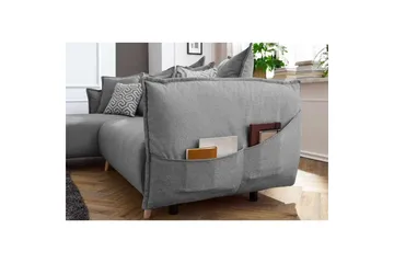 Puffin Bäddsoffa med Divan 3-sits - Grå - Möbler - Soffa - Bäddsoffa - Bäddsoffa divan