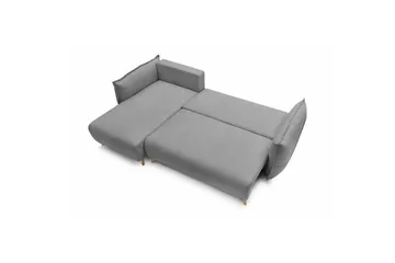 Puffin Bäddsoffa med Divan 3-sits - Grå - Möbler - Soffa - Bäddsoffa - Bäddsoffa divan