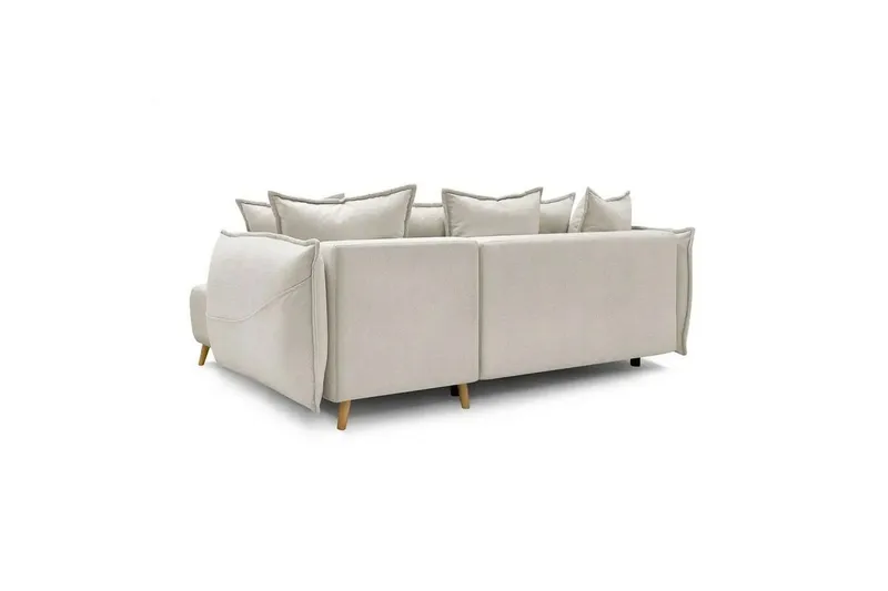 Puffin Bäddsoffa med Divan 3-sits - Krämvit - Möbler - Soffa - Bäddsoffa - Bäddsoffa divan