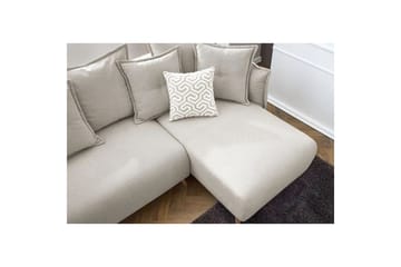 Puffin Bäddsoffa med Divan 3-sits - Krämvit - Möbler - Soffa - Bäddsoffa - Bäddsoffa divan