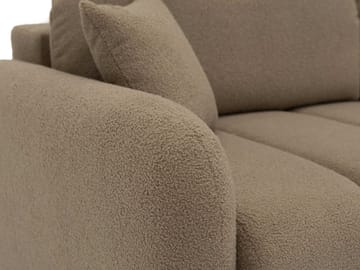 Quarlos 3-sits Bäddsoffa med Förvaring - Mörkbeige - Möbler - Soffa - Bäddsoffa - 3 sits bäddsoffa