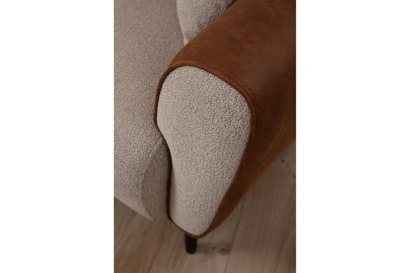 Rebelo 3-sits Bäddsoffa - Beige - Möbler - Soffa - Bäddsoffa - 3 sits bäddsoffa